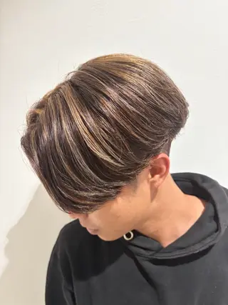 ロング カラー メンズ 原口 桃歌のヘアスタイル