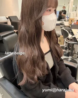 ロング カラー パーマ ヘアアレンジ メンズ ワット 原宿のヘアスタイル