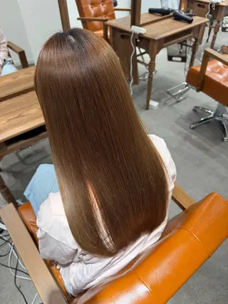 ロング カラー 髪質改善縮毛✨ 泉谷彪芽のヘアスタイル