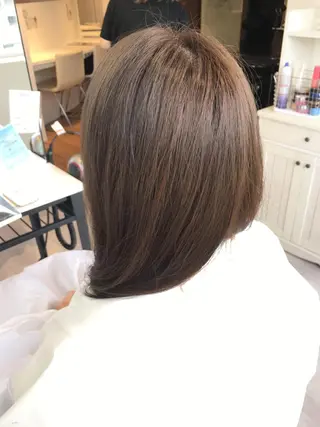 ミディアム カラー 金子 富士のヘアスタイル