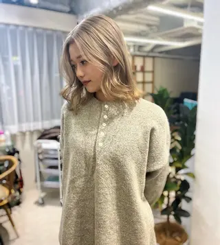 カラー 河原 楓樹のヘアスタイル