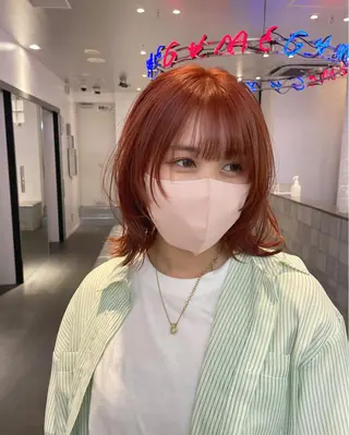 ミディアム カラー 🟧オシャレ女子多数 アツシ🟧のヘアスタイル