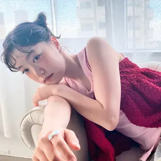 セミロング カラー パーマ ファッションモデル 募集／KEITOのヘアスタイル