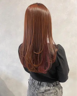 ロング カラー 唐澤 千尋のヘアスタイル