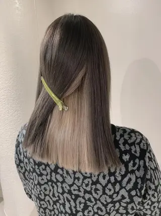 ミディアム カラー ムラ修正.ブリーチ エクステ🤍アミルのヘアスタイル