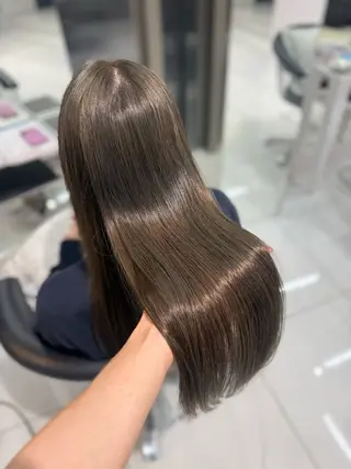 ロング カラー Sae/透け感カラー /盛れる顔周りのヘアスタイル