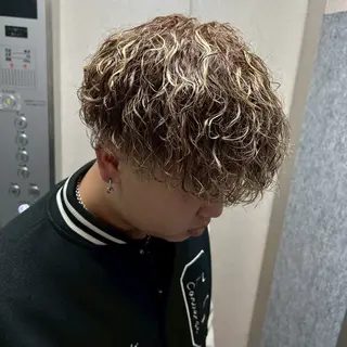 カラー パーマ メンズ 西村 杏のヘアスタイル