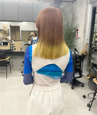 ミディアム カラー 似合わせカットカラー 👩MINAのヘアスタイル