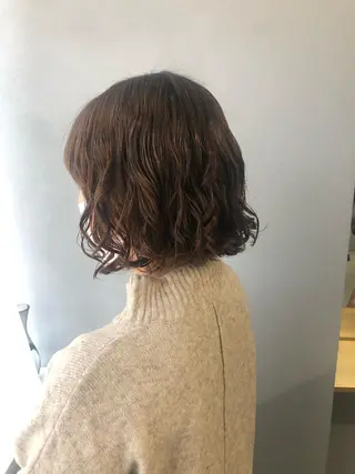 ショート パーマ ロングパーマ木村 ボブパーマのヘアスタイル