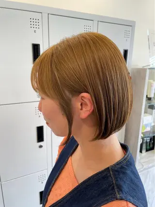 ショート カラー 透明感カラー/艶感/ メンズパーマ/福島のヘアスタイル