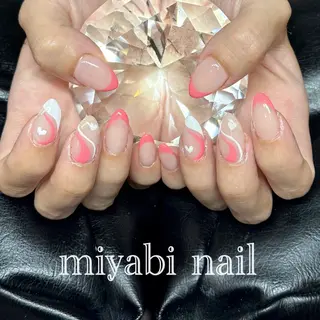 ネイル miyabi nail 桂川駅近くのネイルデザイン