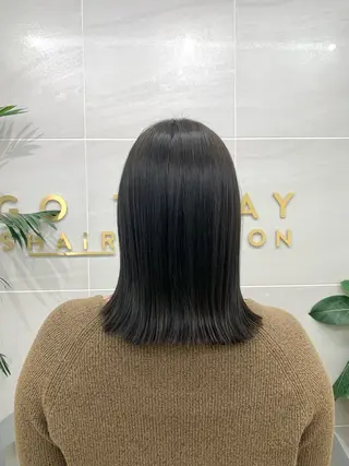 ミディアム カラー 本格ヘッドスパ🌿 ×ヘア 佐藤のヘアスタイル