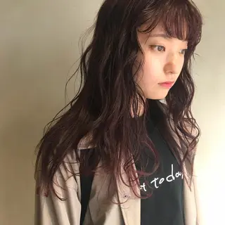 ロング カラー レイヤー/ブリーチ HIKARU ♡のヘアスタイル