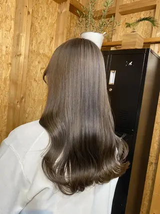 セミロング 💕モテベージュ 🧡NANAKO🧡のヘアスタイル