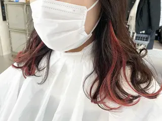 セミロング カラー ヘアアレンジ CARAT堺東 Aujua認定サロンのヘアスタイル
