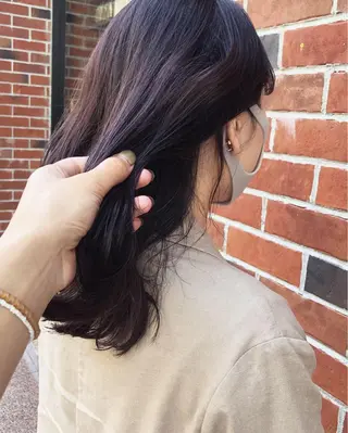 ロング カラー ヘアアレンジ 酸性縮毛矯正🧴韓国 レイヤー/髪質改善のヘアスタイル