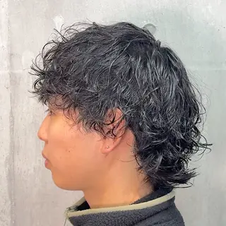 ミディアム パーマ ヘアアレンジ メンズ MENIN メンズ サロン　望月　涼太のヘアスタイル