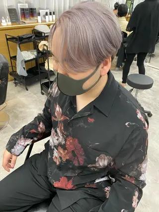 カラー メンズ 山﨑 大暉【ダブルカラー】のヘアスタイル