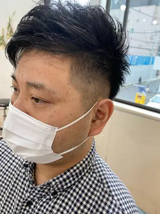 メンズ a-o岡野 こやま しんぺいのヘアスタイル