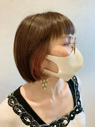 ショート カラー ヘアアレンジ ayumi🌈 インナーカラー🌈のヘアスタイル