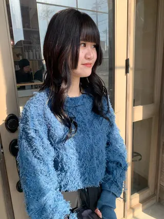 ロング カワサキ マホのヘアスタイル