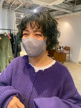 ショート カラー パーマ Hayashi Shioriのヘアスタイル