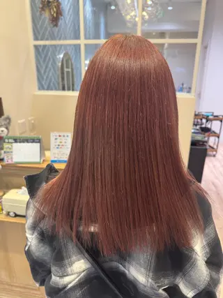 セミロング カラー 河添 麗菜のヘアスタイル
