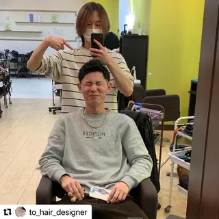 ショート カラー パーマ メンズ 🩷Eny terrace🩷のヘアスタイル