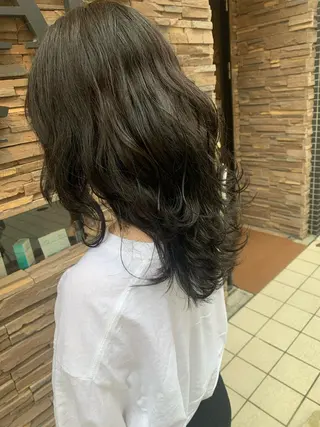 セミロング カラー 💜ハナエ💜 オーダーメイド美髪✨のヘアスタイル