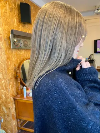 ミディアム カラー ダメージレスサロン✨ kayo🌱のヘアスタイル