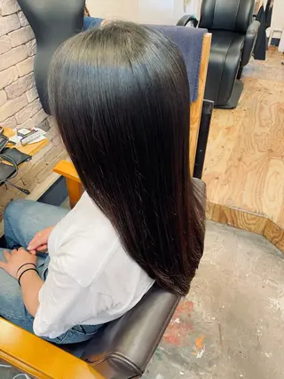 セミロング ナチュラルスタイル ☘️🌴MITA🌴のヘアスタイル