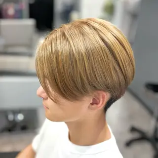 ショート カラー メンズ 吉田 聡一のヘアスタイル