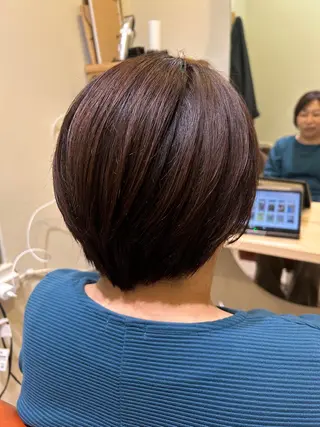ショート カラー ヘアアレンジ 久木原 ゆりのヘアスタイル