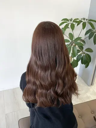 カラー 高岡/EARTH みお/シールエクステのヘアスタイル