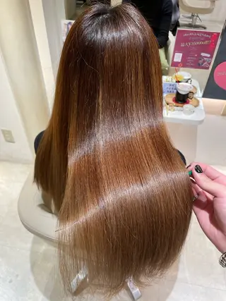 ロング 髪質改善・縮毛矯正 濱　泰賀のヘアスタイル