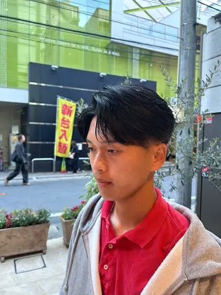 ミディアム パーマ メンズ メンズ カラー特化/ カラー特化/池田海斗のヘアスタイル