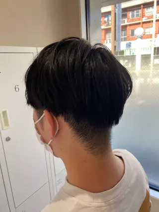 ショート メンズ ハイトーン/推しカラ ー⛓💜ゆららのヘアスタイル