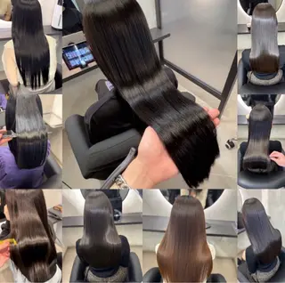 ロング レイヤー 髪質改善 ハッシュカット/新宿のヘアスタイル