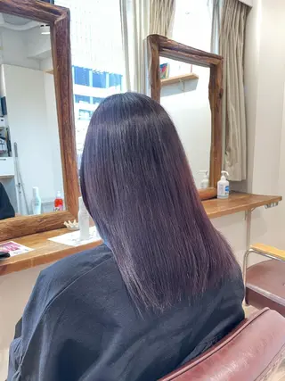 セミロング カラー コトミ【メンズ】 【曲がる縮毛矯正】のヘアスタイル