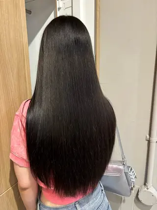 ロング カラー オリーブ🎶アッシュ グレージュちひろ🧸のヘアスタイル