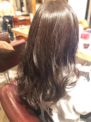 セミロング カラー 韓国風カット/ 髪質改善 黒崎のヘアスタイル