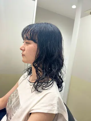 ミディアム パーマ 🩰ニシムラヒカリ 半個室salon♡*のヘアスタイル