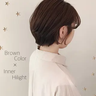ショート カラー 市川 千夏のヘアスタイル