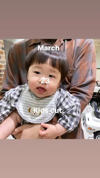 メンズ キッズ 山崎 航のヘアスタイル