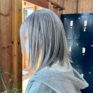 ミディアム ブリーチ屋さん🍀 ブリーチ矯正・あずみのヘアスタイル