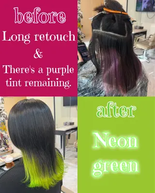 セミロング 派手髪/ハイトーン/ エクステ✨ユウキのヘアスタイル