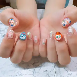 ネイル マジョリカ ブルーのネイルデザイン