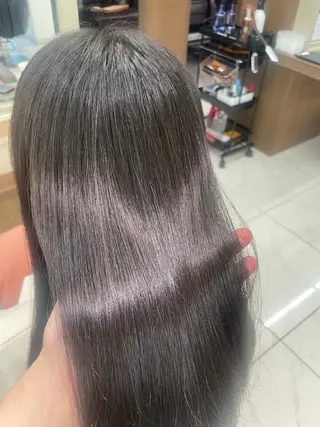 セミロング パーマ 店長福島成美/髪質 改善縮毛矯正/カラーのヘアスタイル