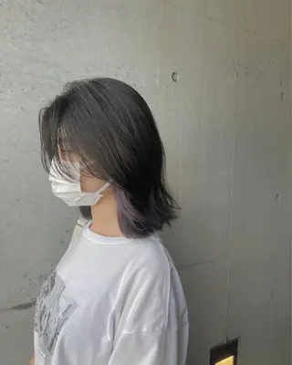 ミディアム カラー はまべ です☆のヘアスタイル