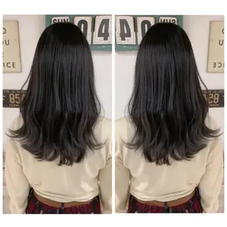 セミロング カラー 京都大人女性ショート 徒歩1分/秋山のヘアスタイル